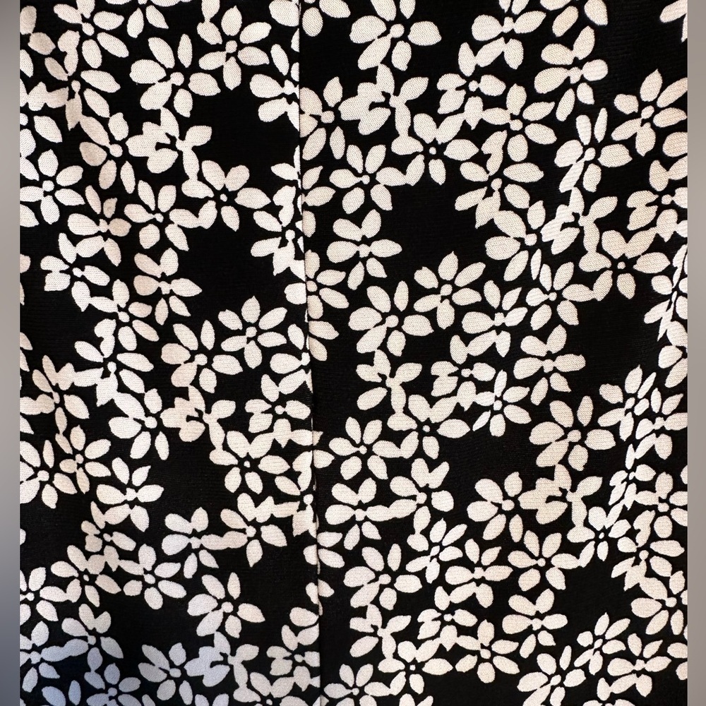 Lauren Ralph Laure Black & White A-line, fit n flare, sleeveless dress. Size 10 - Picture 5 of 6